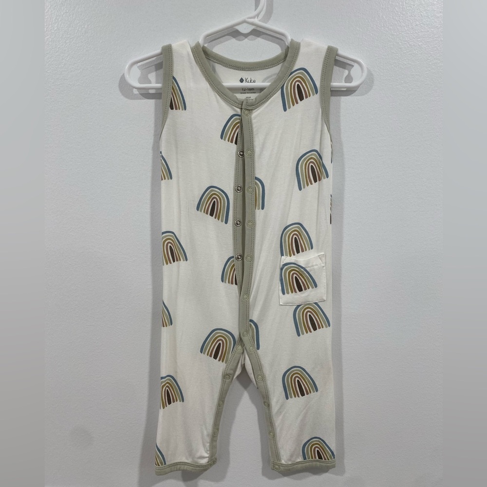 Kyte BABY Aloe Rainbow Sleeveless Romper 12-18